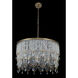 Vezzo 9 Light 36 inch Winter Brass Pendant Ceiling Light in Firenze Clear