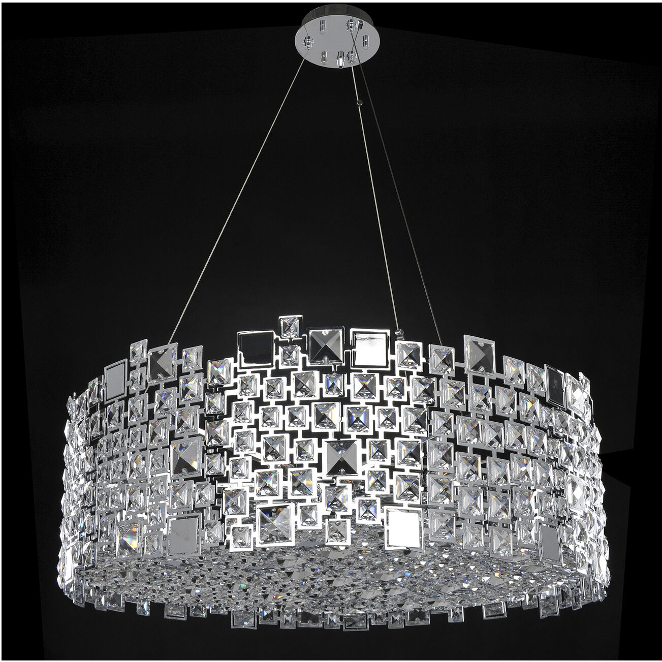 Dolo 12 Light 32 inch Chrome Pendant Ceiling Light