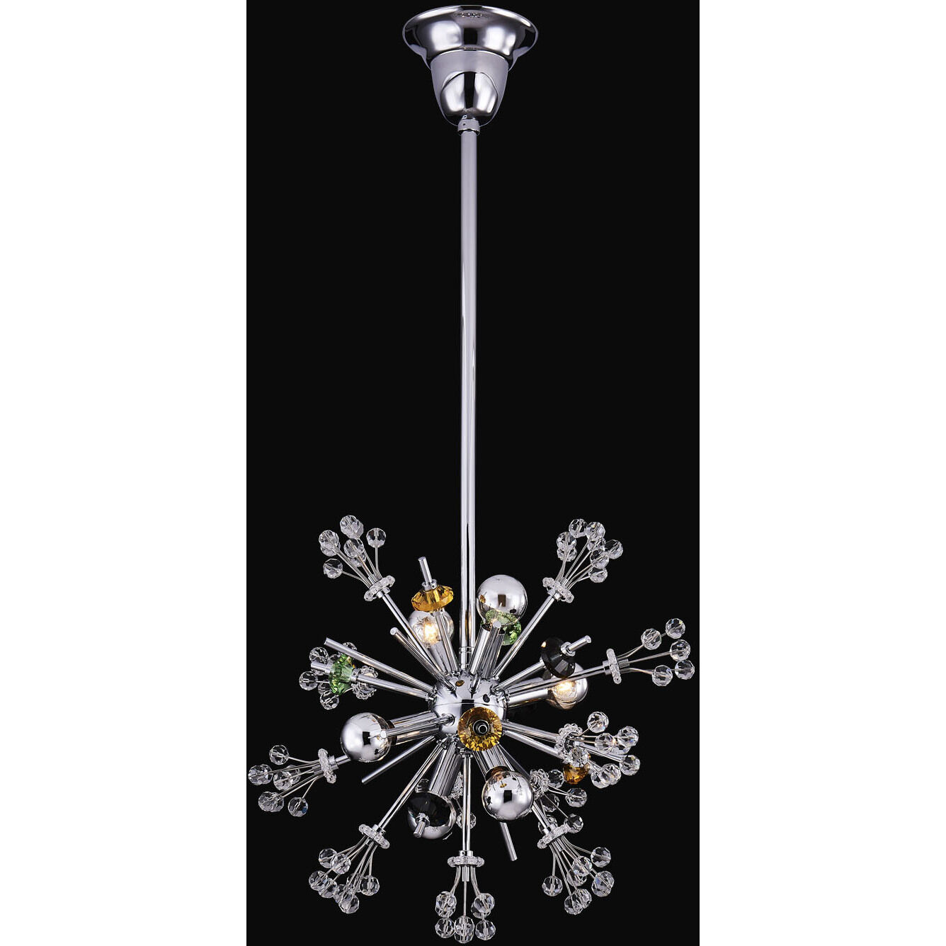 Constellation 6 Light 13 inch Polished Chrome Pendant Ceiling Light