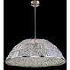 Doma 33 inch Polished Nickel Pendant Ceiling Light in Firenze Clear