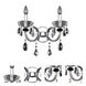 Steffani 2 Light 14 inch Chrome Wall Bracket Wall Light