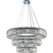 Rondelle 27 Light 36 inch Chrome Pendant Ceiling Light in Firenze