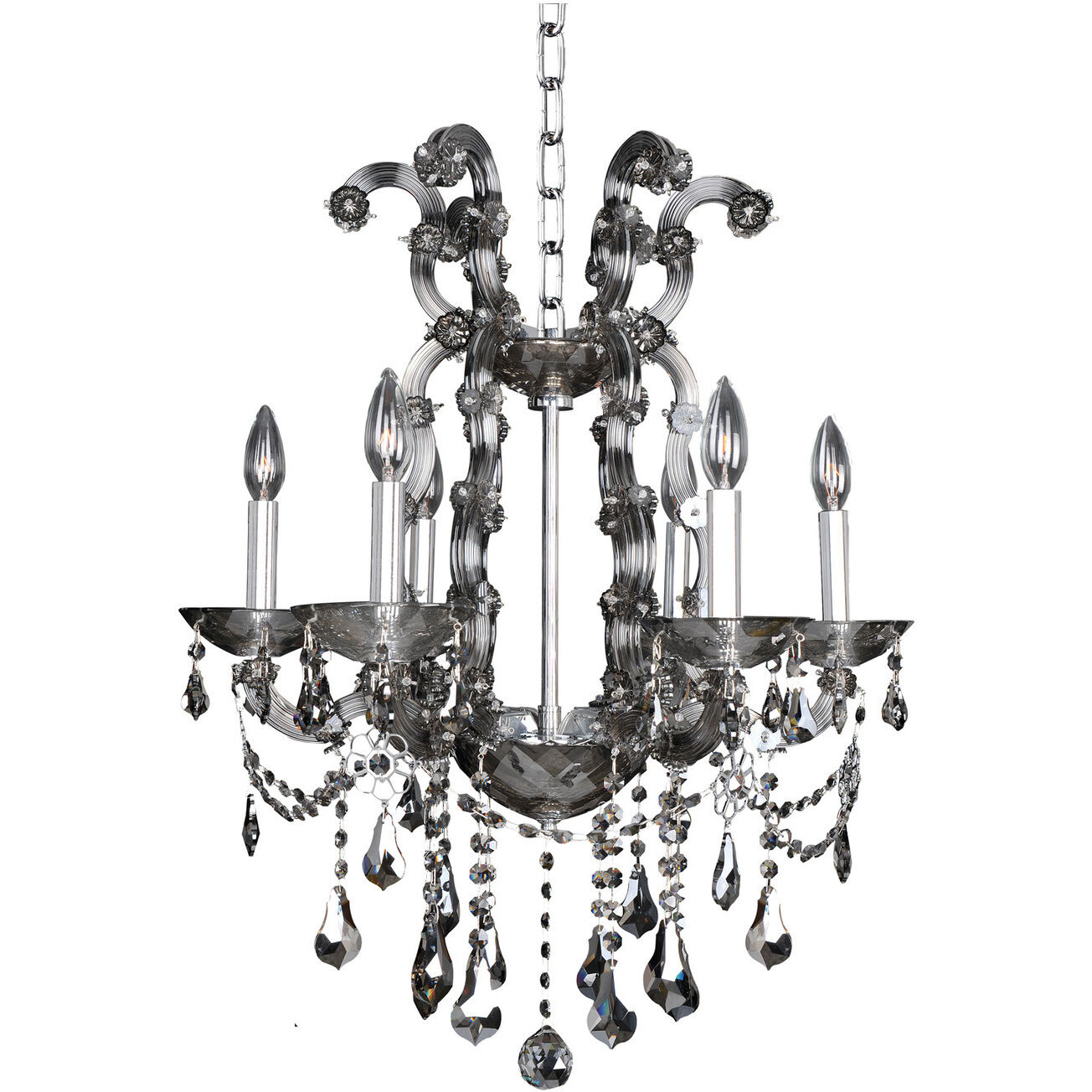 Brahms 6 Light 22.00 inch Chandelier