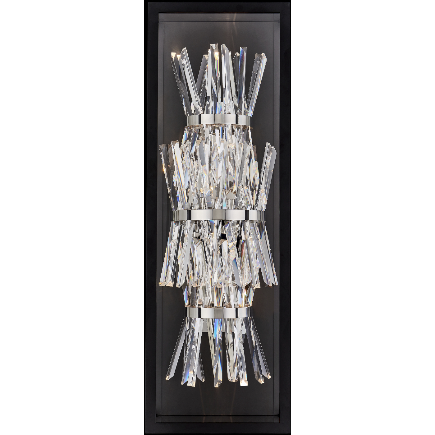 Glacier Esterno 31.5 inch Matte Black Outdoor Wall Sconce