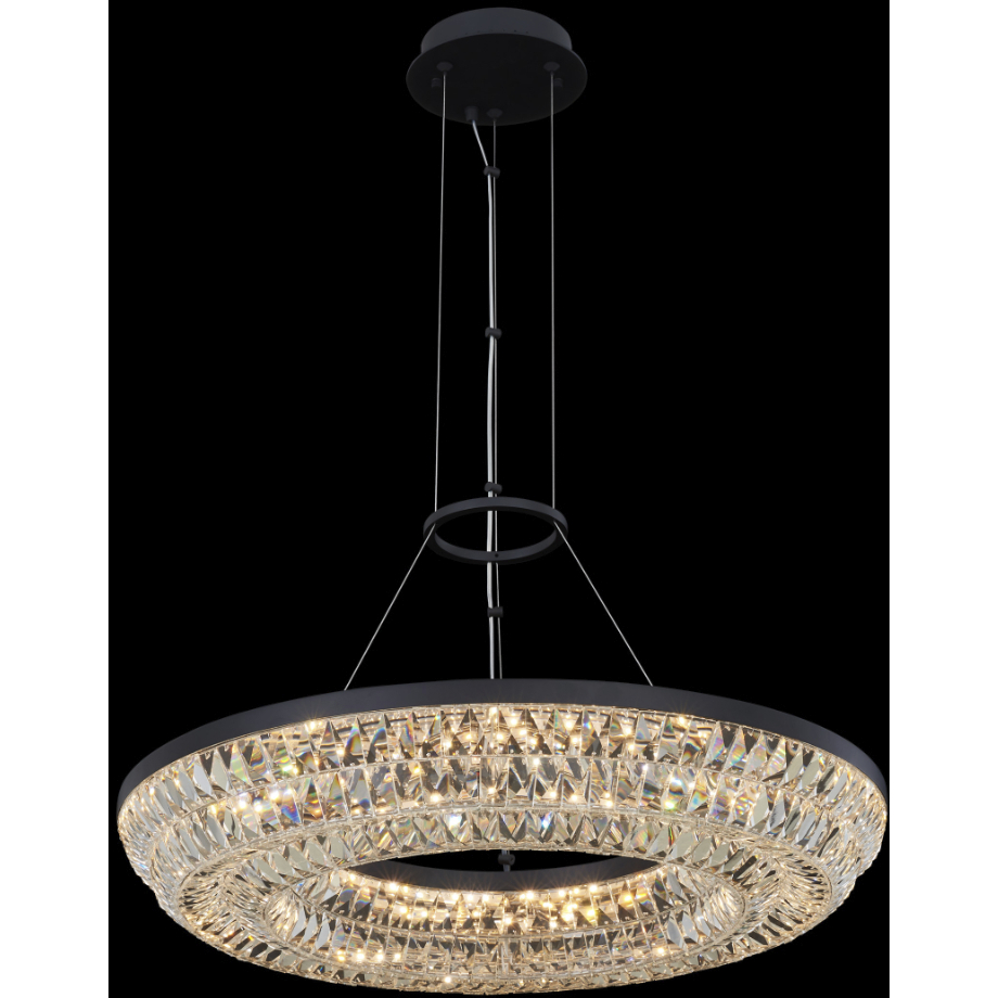 Zaga 26 inch Matte Black Pendant Ceiling Light