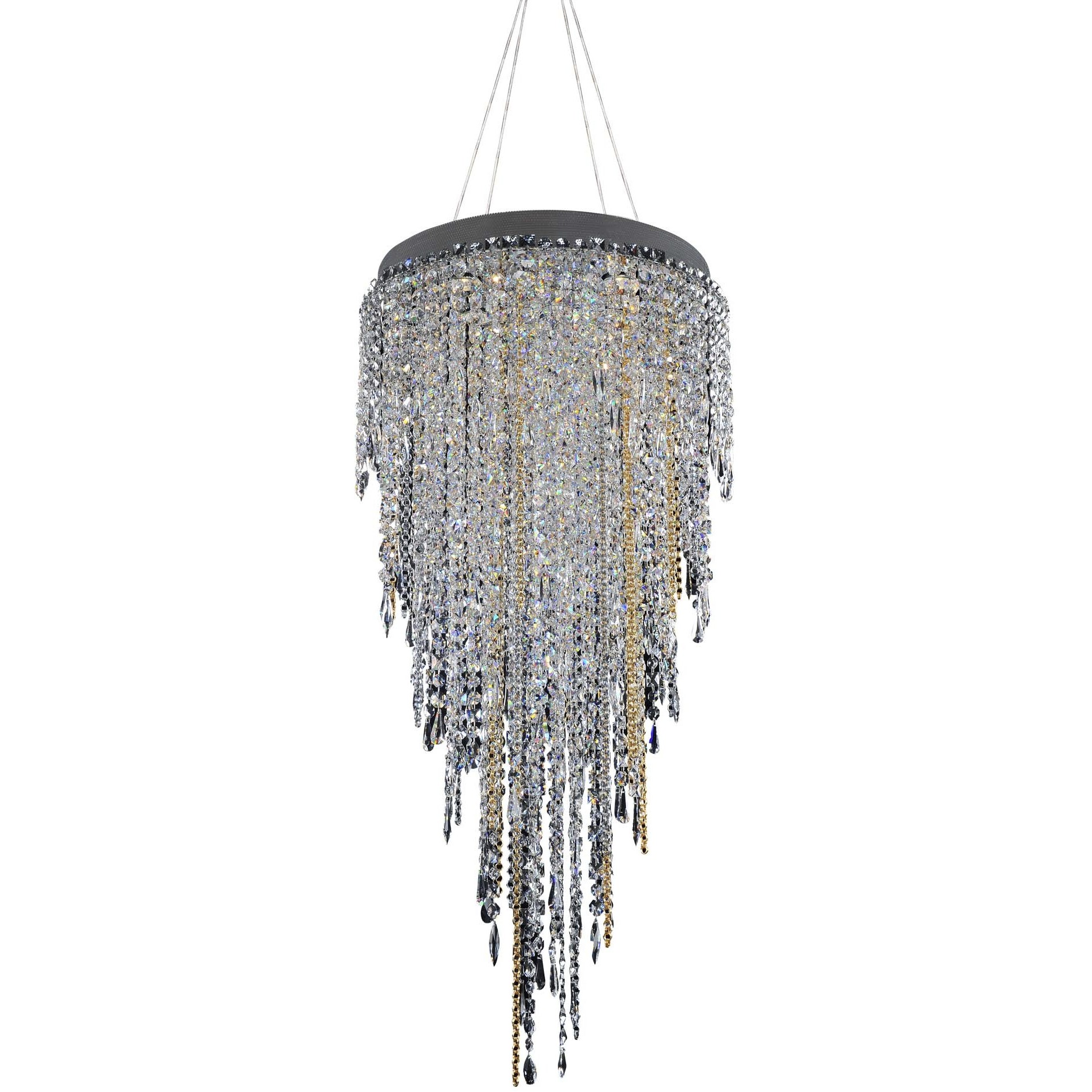 Allegri 028251010FR001 Tenuta 10 Light 24 inch Chrome Pendant Ceiling