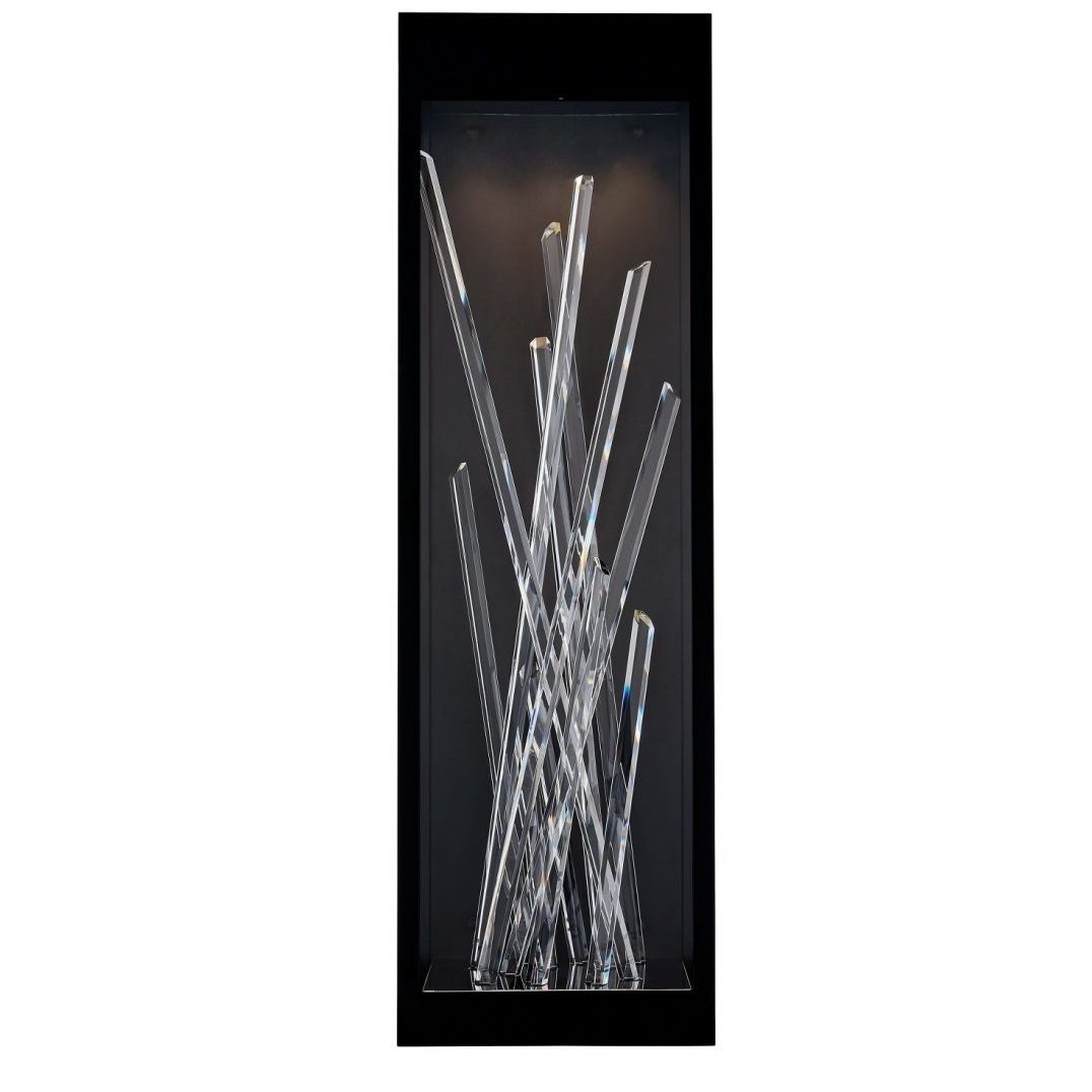Arpione Esterno 36 inch Matte Black Outdoor Wall Sconce