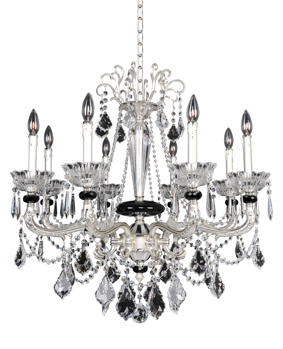 Campra 8 Light 30.5 inch Two-Tone Silver Chandelier Ceiling Light