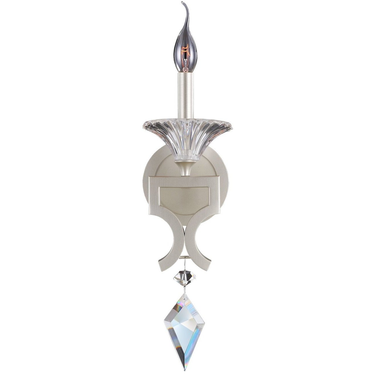 Florence 1 Light 5 inch Tarnished Silver Wall Sconce Wall Light