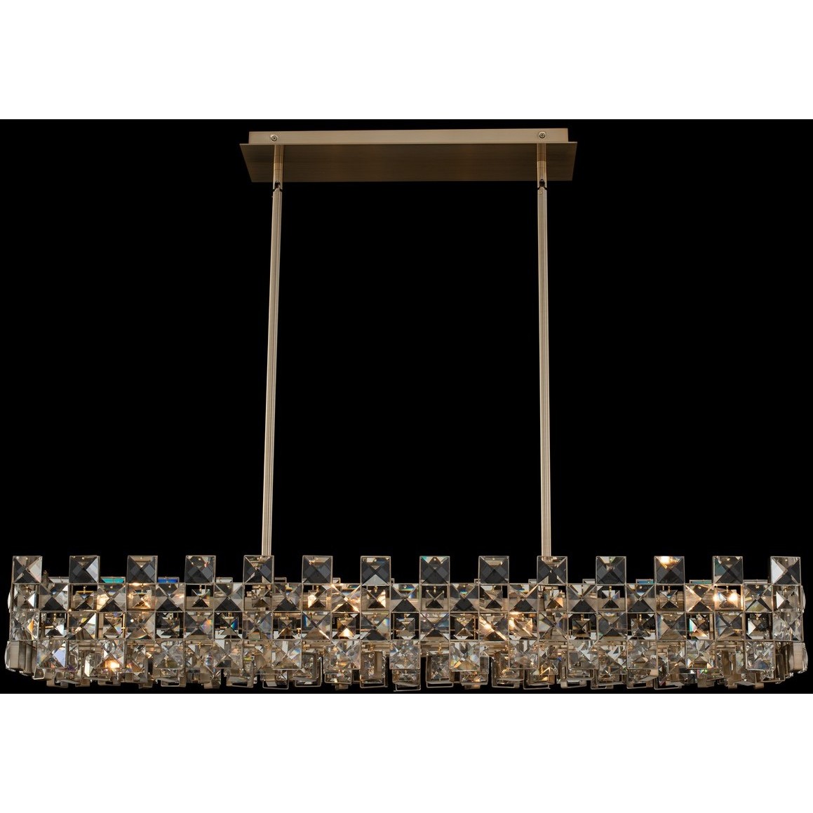 Piazze Island Light Ceiling Light in Brushed Champagne Gold