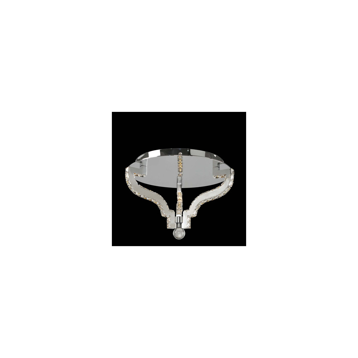 Cambria 15 inch Polished Chrome Flush Mount Ceiling Light 