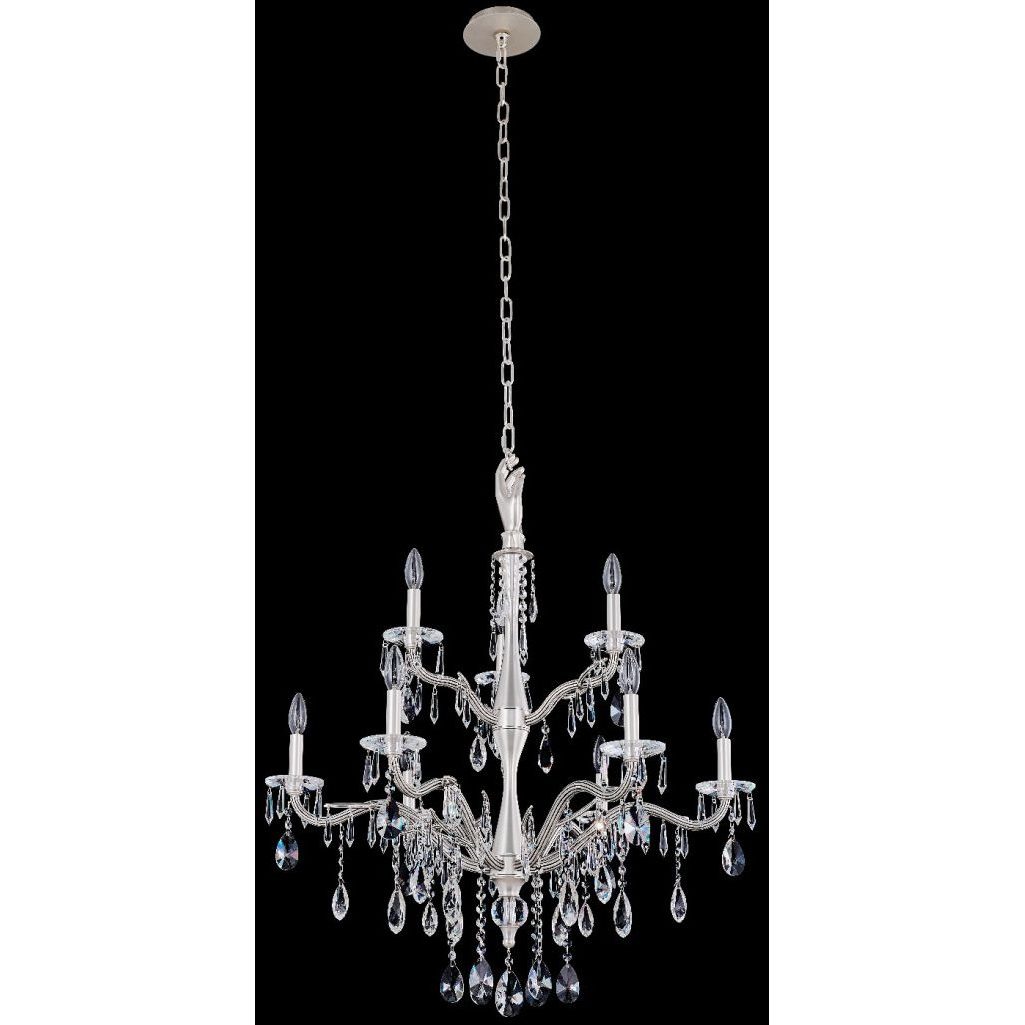 Venere 9 Light 32 inch Pewter Chandelier Ceiling Light