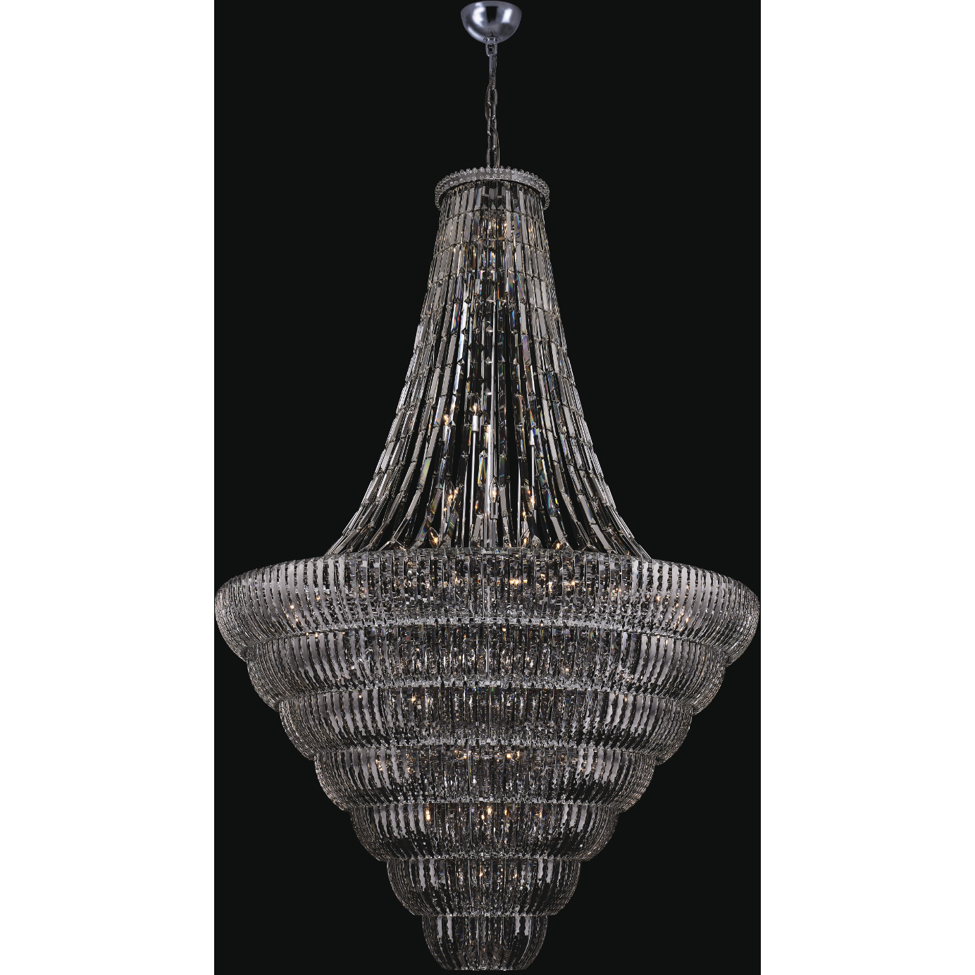 Fontana 87 Light 61 inch Polished Chrome Pendant Ceiling Light