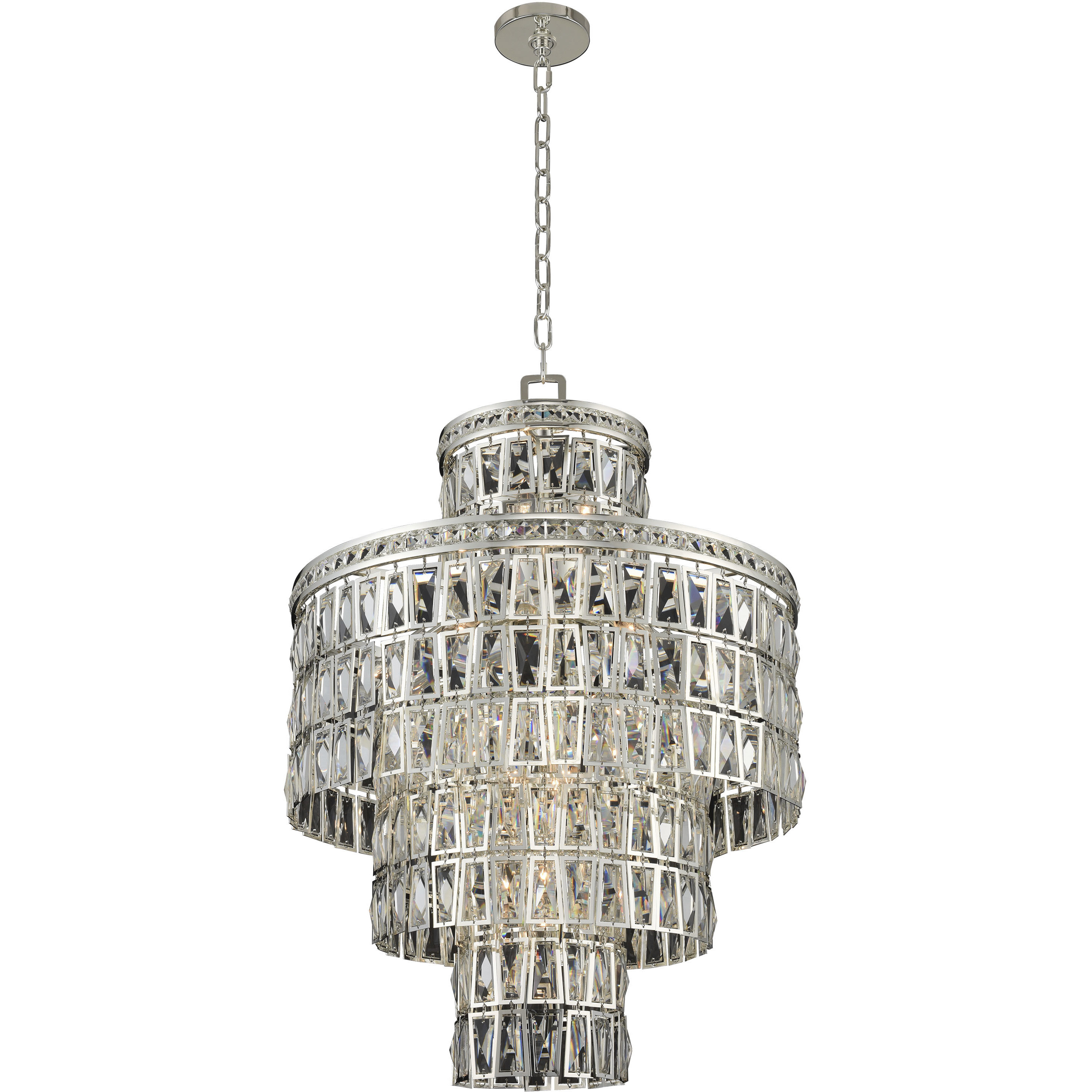 Kasturi 13 Light 24 inch Silver Pendant Ceiling Light