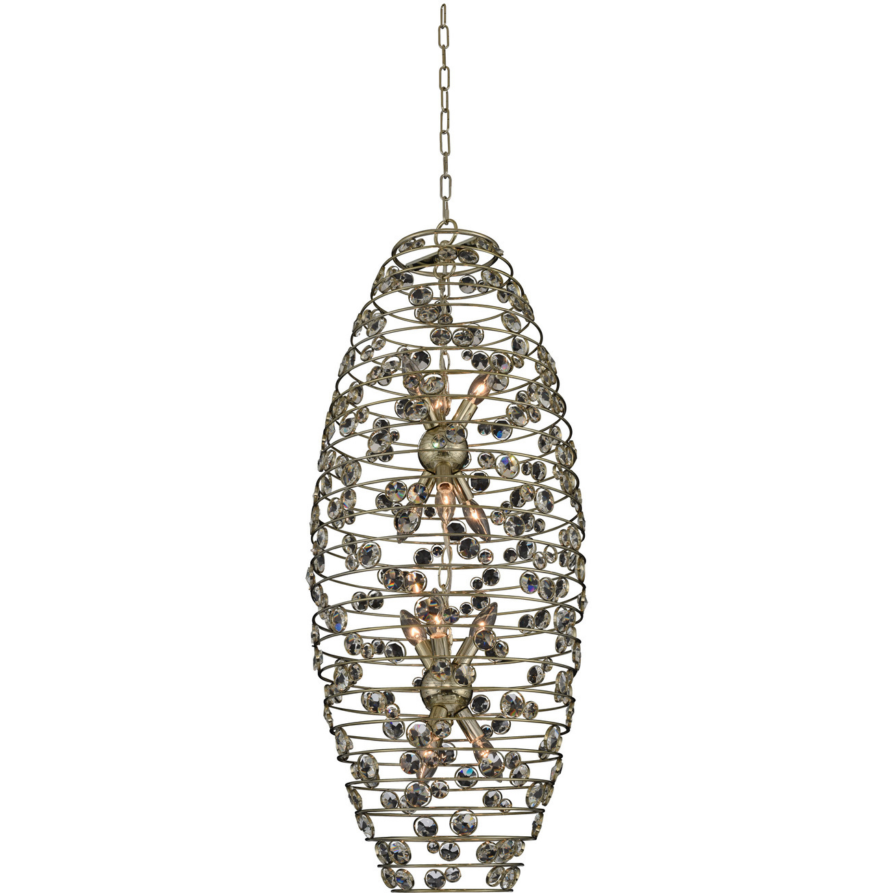 Gemini 12 Light 17 inch Champagne Gold Foyer Ceiling Light
