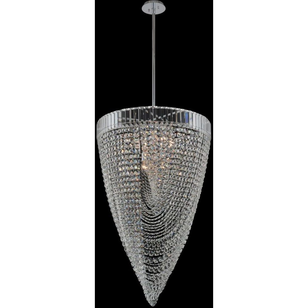Mira 18 Light 26 inch Chrome Foyer Pendant Ceiling Light