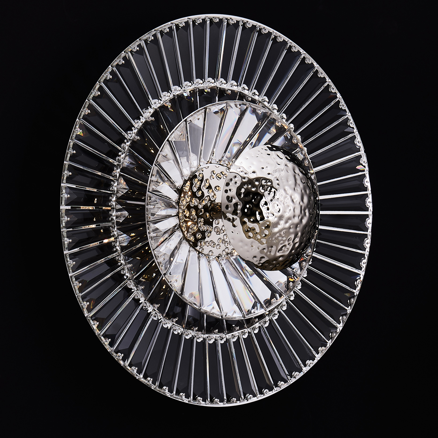 Rosetta Wall Sconce Wall Light in Polished Nickel