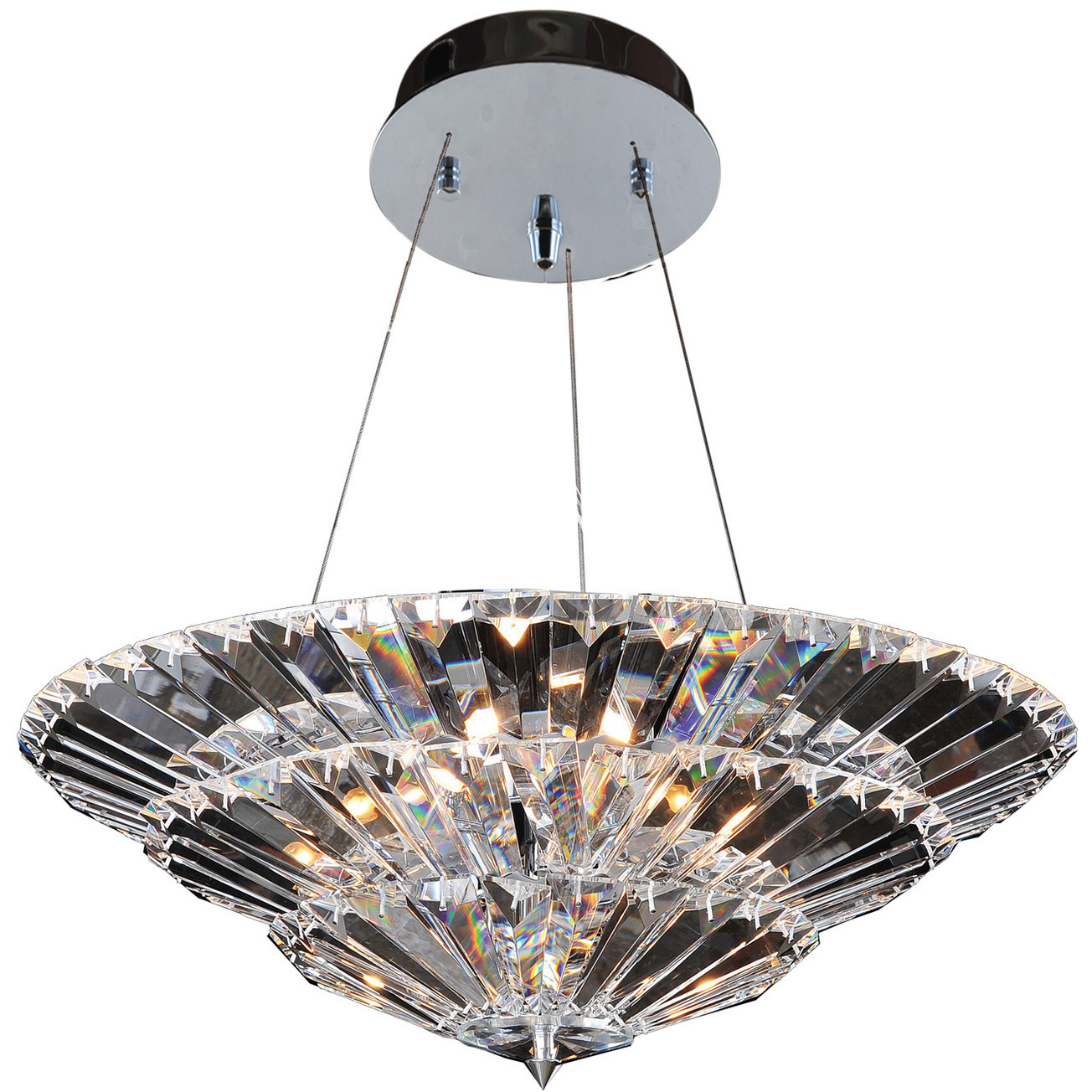 Auletta 10 Light 24 inch Chrome Convertible Pendant Ceiling Light