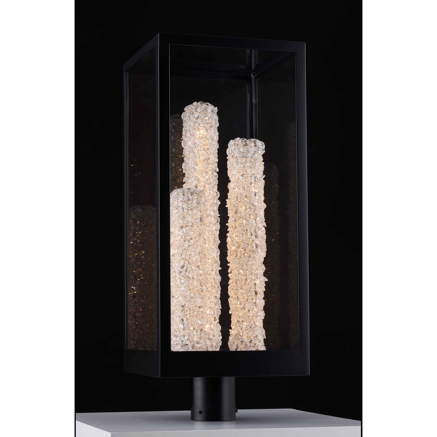 Lina Esterno 27 inch Matte Black Outdoor Wall Sconce