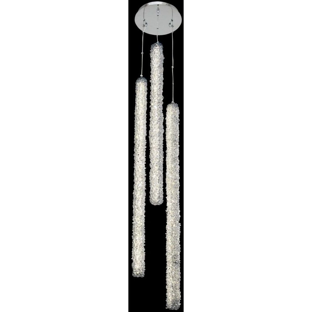 Lina LED 12 inch Chrome Foyer Pendant Ceiling Light