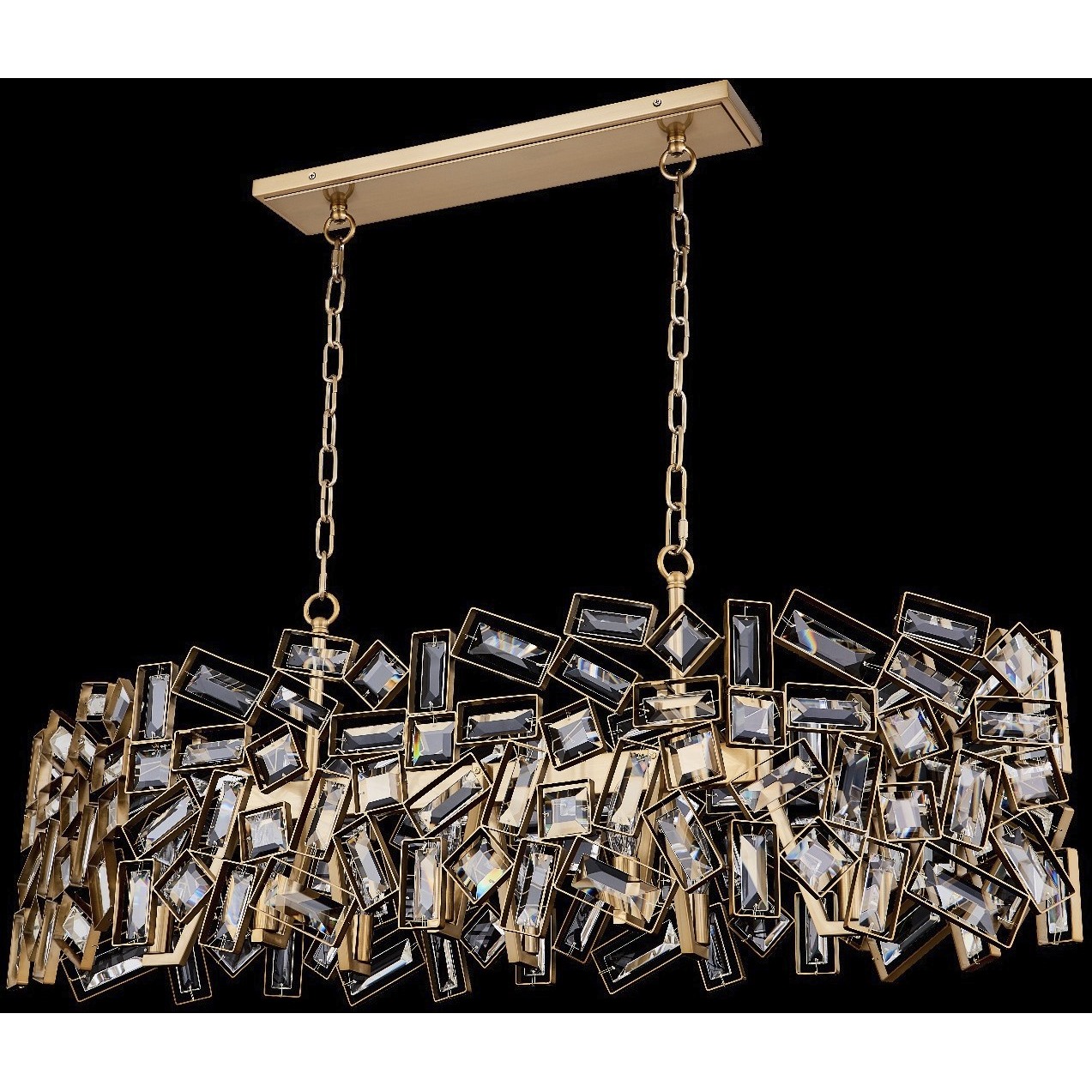 Inclanta Island Light Ceiling Light in Winter Brass